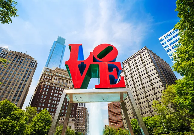 LOVE sign in philadelphia